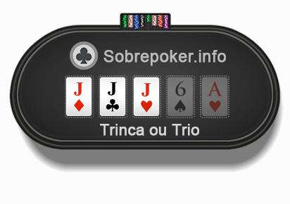 Trio (Três de uma espécie) ou Trinca (Three of a kind - Set, Trips) Trio (Três de uma espécie) ou Trinca (Three of a kind - Set, Trips)