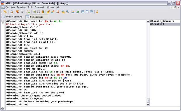 iRC poker