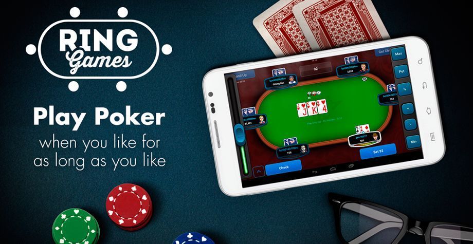 O aplicativo de poker móvel 