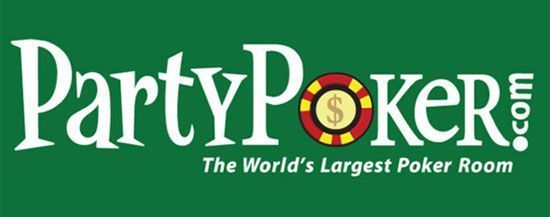 O famoso logotipo e o slogan da PartyPoker